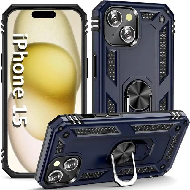 Main image of Entronix iPhone 15 Case - Guard Ring Holder, Dual Layer Protection