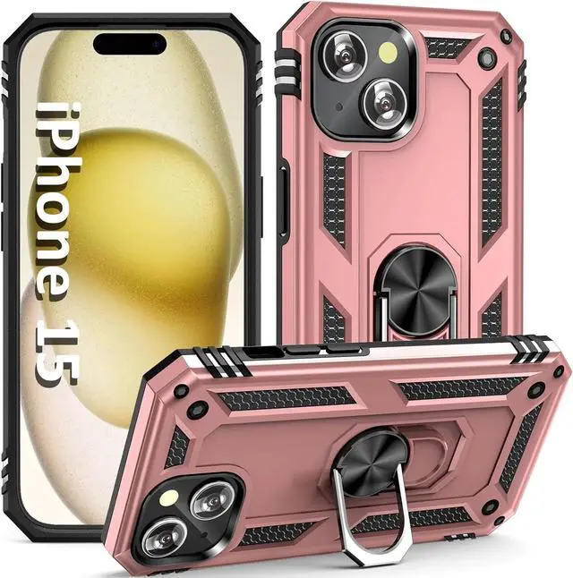 Alt view image 3 of 7 - Entronix iPhone 15 Case - Guard Ring Holder, Dual Layer Protection