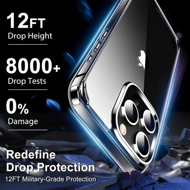 Alt view image 3 of 5 - Entronix Bundle Compatible with iPhone 12 - [Hard] Clear Case & 1 Clear Screen Protector