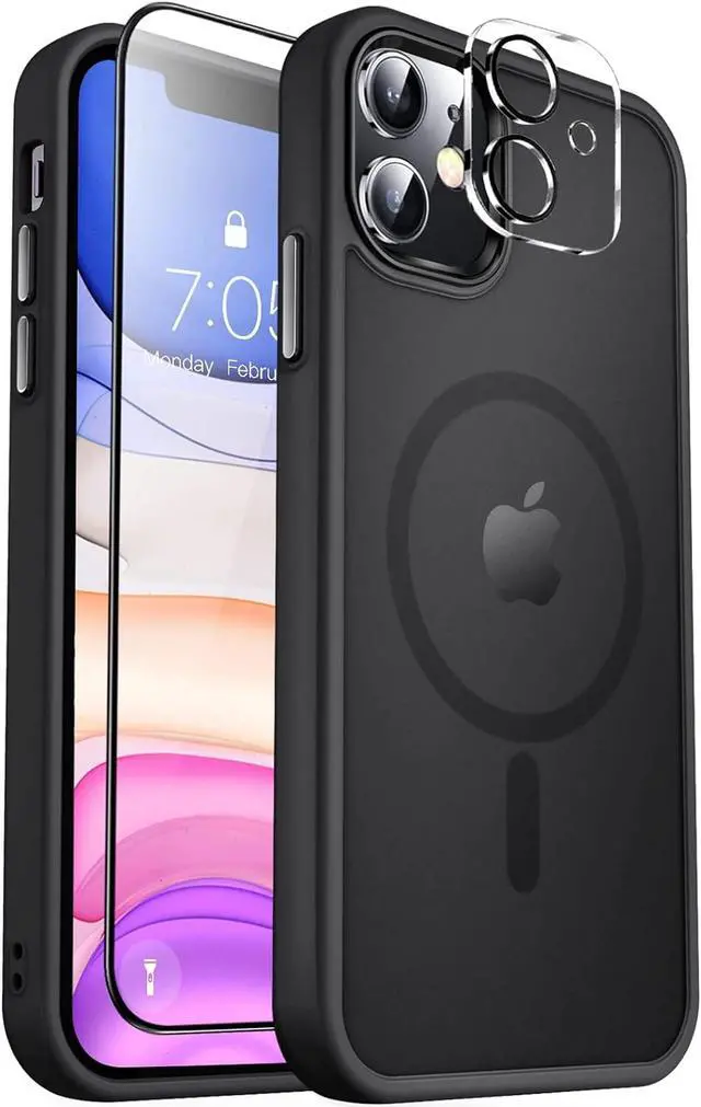 Alt view image 2 of 7 - Entronix iPhone 11 3-in-1 Bundle - [Magnetic] Translucent Matte Case, 1 Clear Screen Protector & 1 Camera Lens Protector,