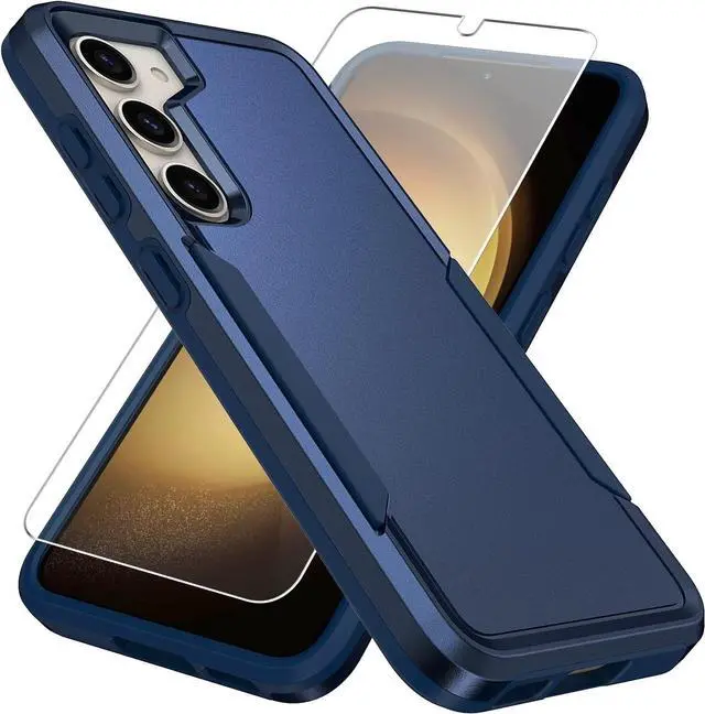 Alt view image 2 of 7 - Entronix Heavy Duty Case Designed for Galaxy A05S Case with 1Pc Tempered Glass Screen Protector, Shockproof Dropproof Anti-Scratch Case