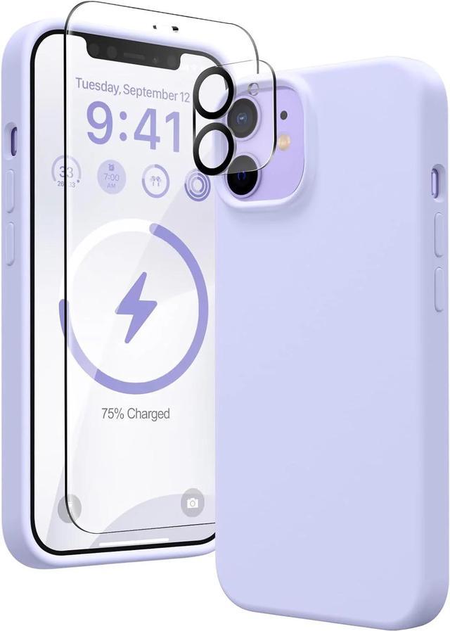 Main image of Entronix Bundle Compatible with iPhone 11 - Liquid Silicone Case, 1 Clear Screen Protector & 1 Camera Lens Protector