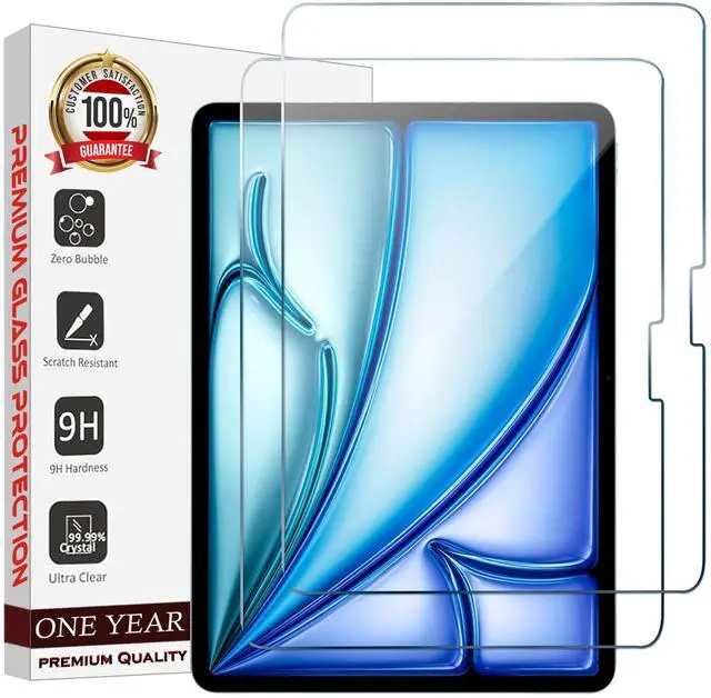 Main image of Entronix Clear Screen Protector Compatible with iPad Air M2 11" (6th Gen, 2024) - 2-Piece Combo