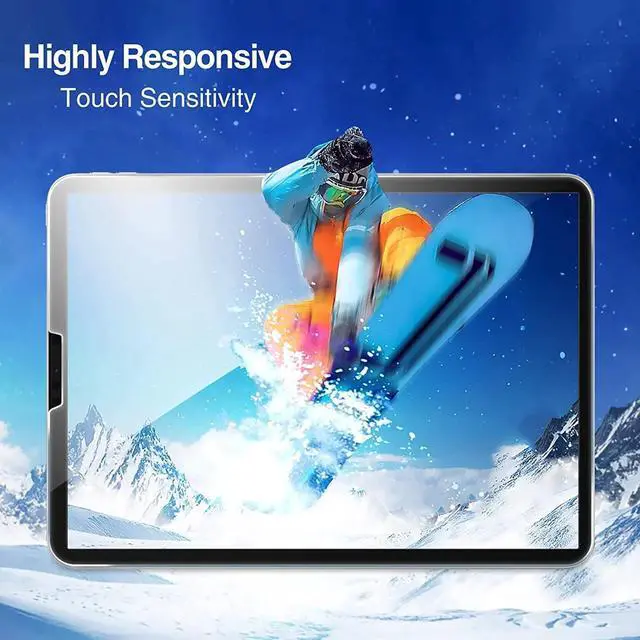 Alt view image 5 of 7 - Entronix Clear Screen Protector Compatible with iPad Air M2 11" (6th Gen, 2024) - 2-Piece Combo