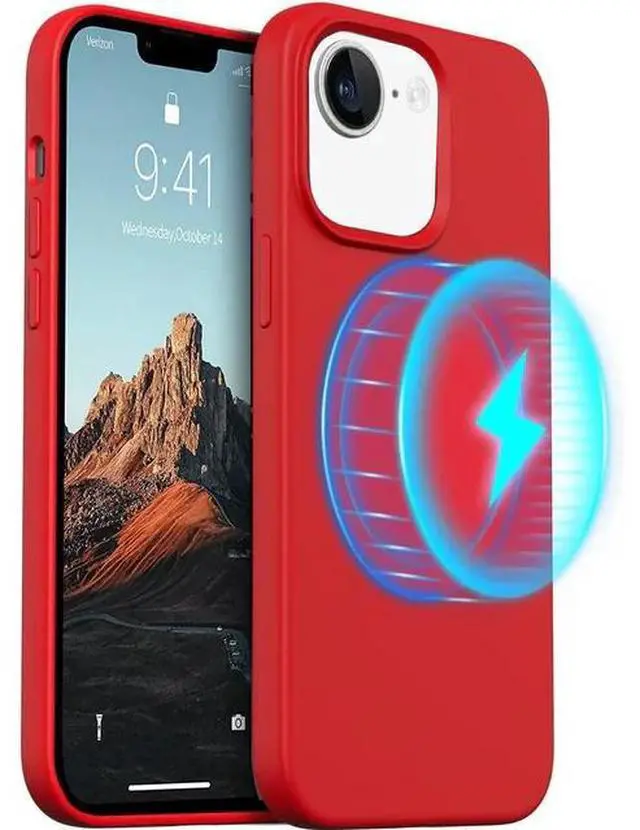Alt view image 4 of 7 - Entronix [Magnetic] Case Compatible with iPhone 16E - Soft-Touch Liquid Silicone