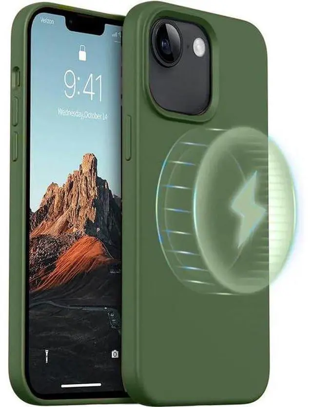 Alt view image 5 of 7 - Entronix [Magnetic] Case Compatible with iPhone 16E - Soft-Touch Liquid Silicone