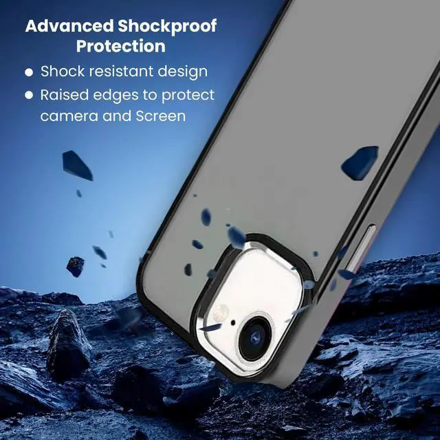 Alt view image 6 of 7 - Entronix Case Compatible with iPhone 16E - Translucent Frosted Matte