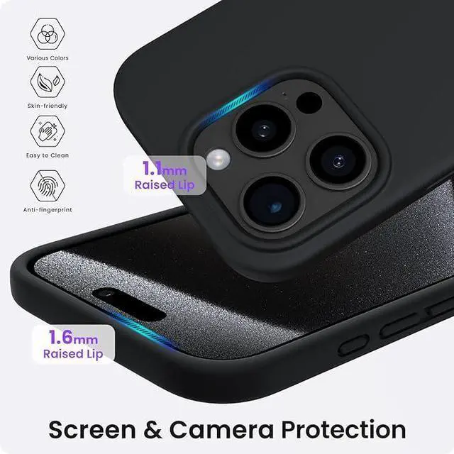 Alt view image 4 of 7 - Entronix [Magnetic] Case Compatible with iPhone 12 Pro Max - Soft-Touch Liquid Silicone