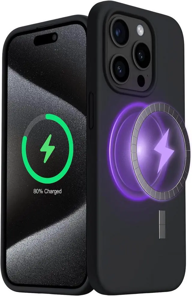 Alt view image 2 of 7 - Entronix [Magnetic] Case Compatible with iPhone 12 Pro Max - Soft-Touch Liquid Silicone