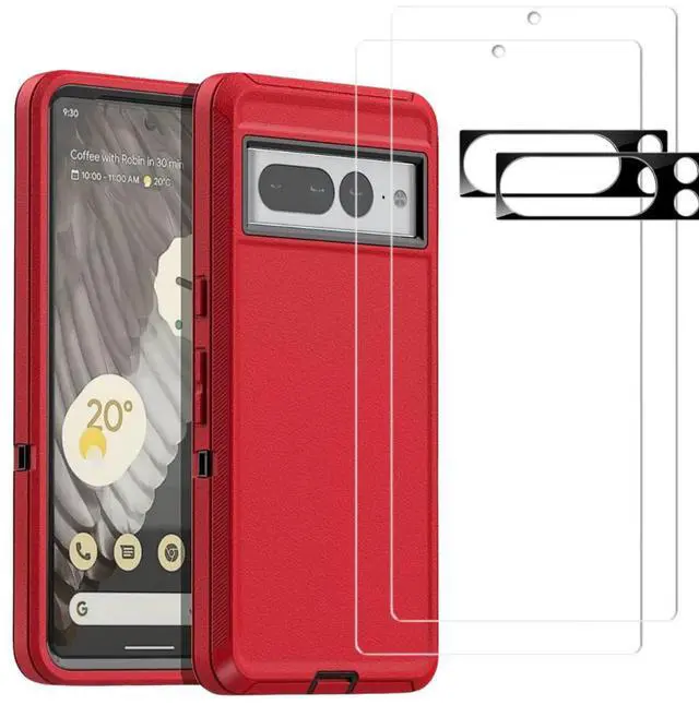 Alt view image 3 of 7 - Entronix Bundle Compatible with Pixel 8 Pro - Heavy Duty Case, 2 Clear Screen Protectors & 2 Camera Lens Protectors