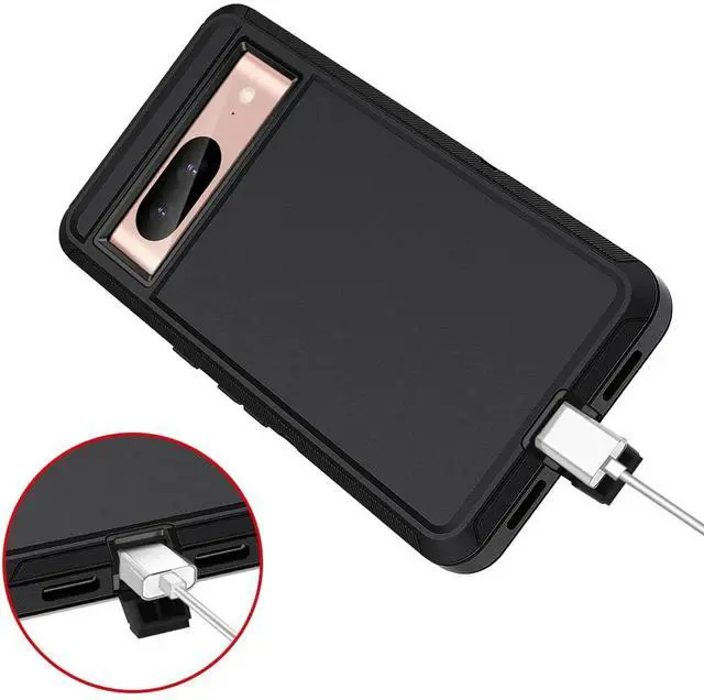 Alt view image 7 of 7 - Entronix Bundle Compatible with Pixel 8 - Heavy Duty Case, 1 Clear Screen Protector & 1 Camera Lens Protector