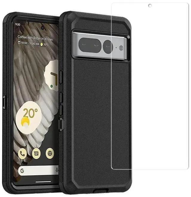 Main image of Entronix Bundle Compatible with Pixel 7 Pro - Heavy Duty Case & 1 Clear Screen Protector