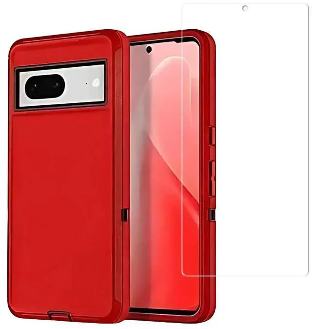 Main image of Entronix Bundle Compatible with Pixel 7a - Heavy Duty Case & 1 Clear Screen Protector