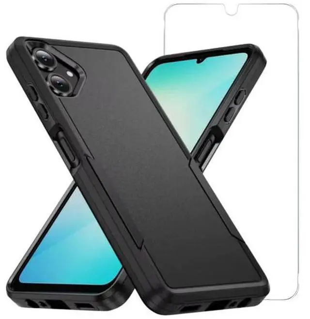 Alt view image 2 of 7 - Entronix Bundle Compatible with Galaxy A06 - Soft-Touch Dual-Layer Case & 1 Clear Screen Protector