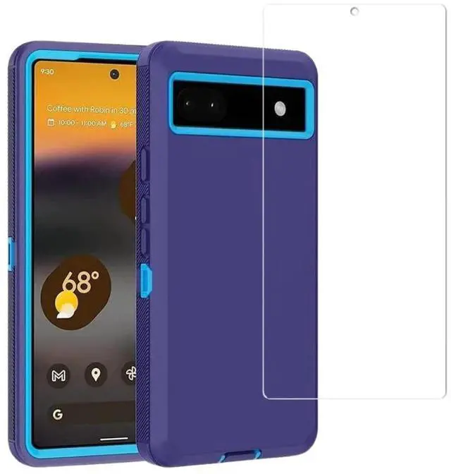 Alt view image 2 of 7 - Entronix Bundle Compatible with Pixel 6a - Heavy Duty Case & 1 Clear Screen Protector