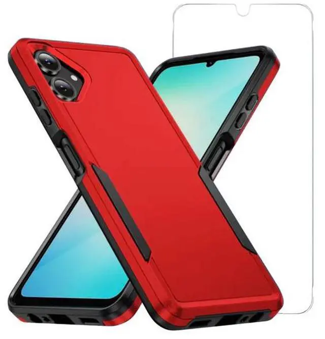 Main image of Entronix Bundle Compatible with Galaxy A06 - Soft-Touch Dual-Layer Case & 1 Clear Screen Protector