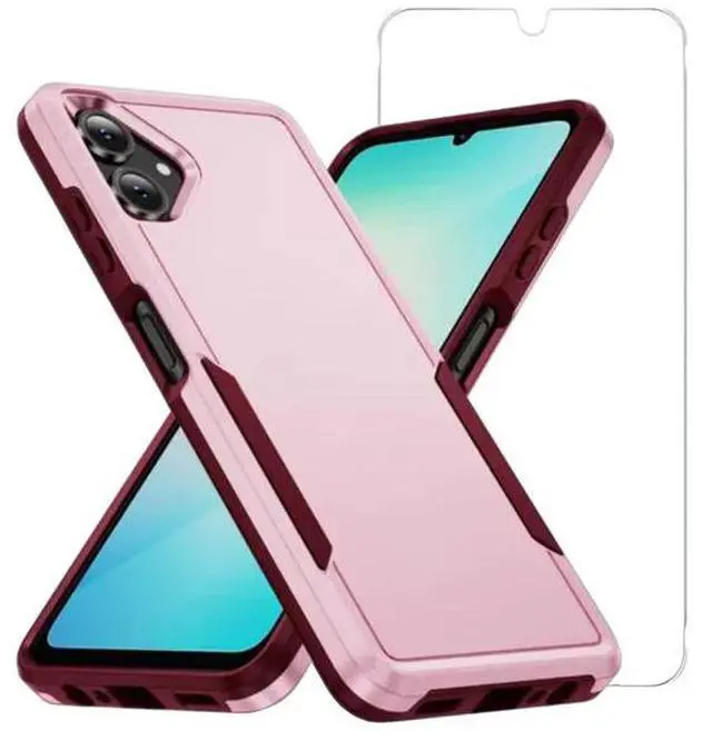 Alt view image 4 of 7 - Entronix Bundle Compatible with Galaxy A06 - Soft-Touch Dual-Layer Case & 1 Clear Screen Protector