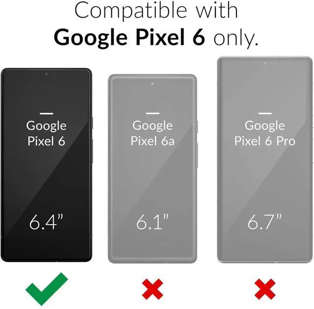 Alt view image 4 of 7 - Entronix Bundle Compatible with Pixel 6a - Heavy Duty Case & 1 Clear Screen Protector