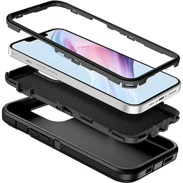 Alt view image 6 of 7 - Entronix Case Compatible with iPhone 12 Mini - Triple-Layer Heavy Duty Protection