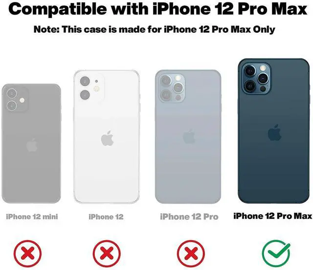 Alt view image 3 of 7 - Entronix Case Compatible with iPhone 12 Pro Max - Triple-Layer Heavy Duty Protection