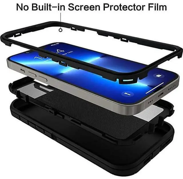 Alt view image 5 of 7 - Entronix Case Compatible with iPhone 12 Pro Max - Triple-Layer Heavy Duty Protection