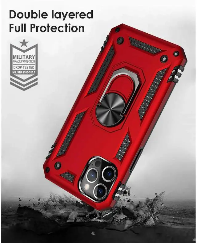 Alt view image 5 of 7 - Entronix Case Compatible with iPhone 12 Mini - Dual-Layer Guard Gripstand