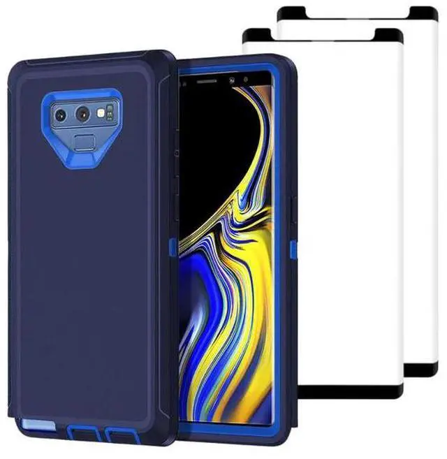 Alt view image 3 of 7 - Entronix Bundle Compatible with Galaxy Note 9 - Heavy Duty Case & 2 Clear Screen Protectors