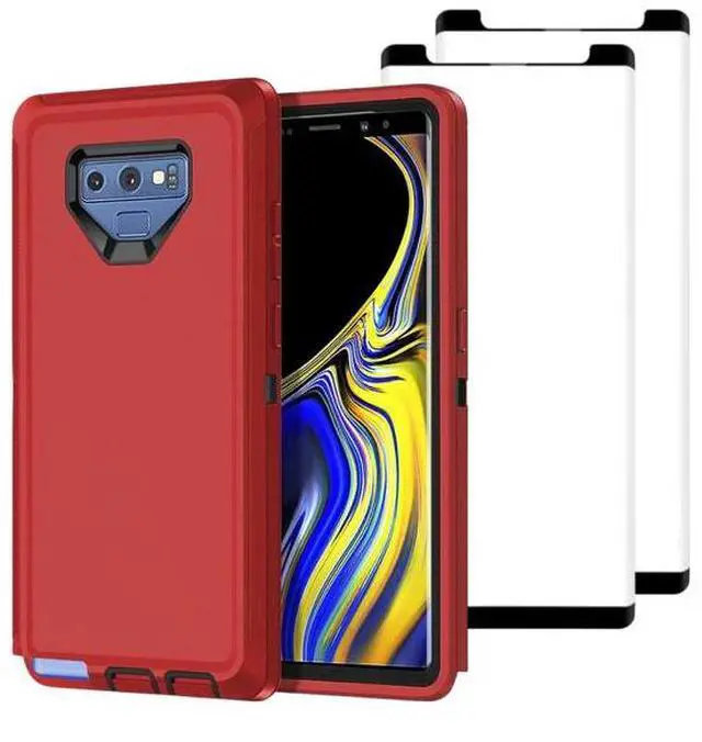 Alt view image 4 of 7 - Entronix Bundle Compatible with Galaxy Note 9 - Heavy Duty Case & 2 Clear Screen Protectors