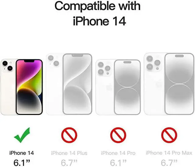 Alt view image 3 of 7 - Entronix Case Compatible with iPhone 14 - Translucent Frosted Matte