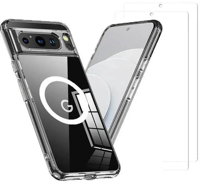 Main image of Entronix Bundle Compatible with Pixel 9 Pro XL - [Magnetic] Clear Case & 1 Clear Screen Protector