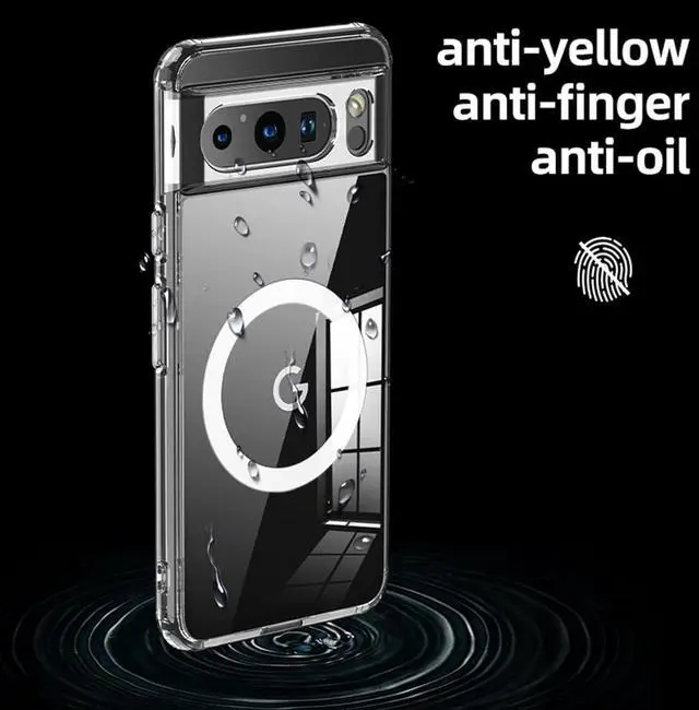 Alt view image 5 of 6 - Entronix Bundle Compatible with Pixel 9 Pro XL - [Magnetic] Clear Case & 1 Clear Screen Protector