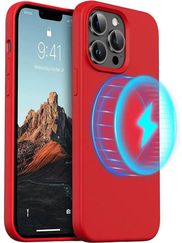 Main image of Entronix [Magnetic] Case Compatible with iPhone 13 Pro - Soft-Touch Liquid Silicone