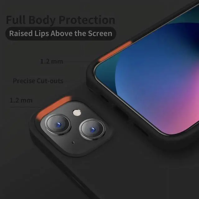 Alt view image 3 of 6 - Entronix Case Compatible with iPhone 14 Plus - Soft-Touch Liquid Silicone
