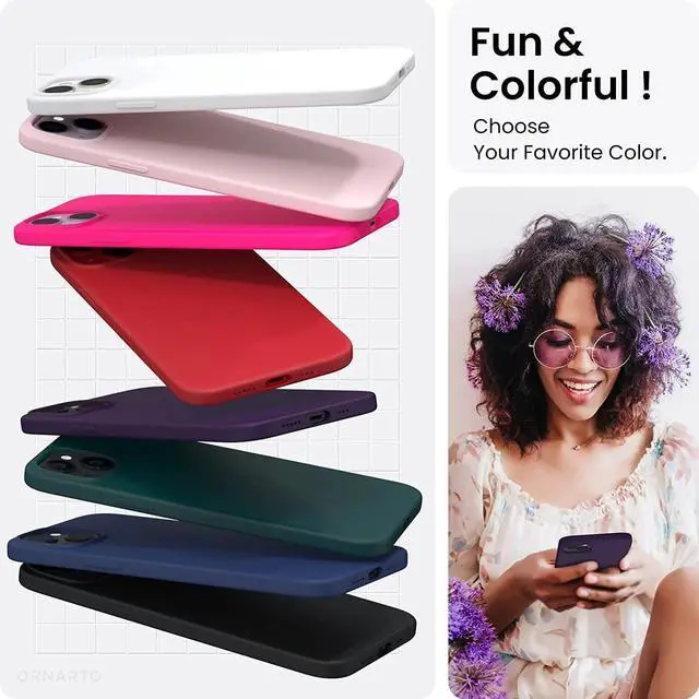 Alt view image 4 of 6 - Entronix Case Compatible with iPhone 14 Plus - Soft-Touch Liquid Silicone