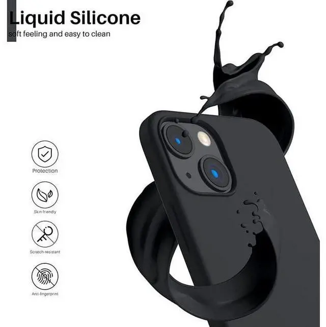 Alt view image 5 of 6 - Entronix Case Compatible with iPhone 14 Plus - Soft-Touch Liquid Silicone