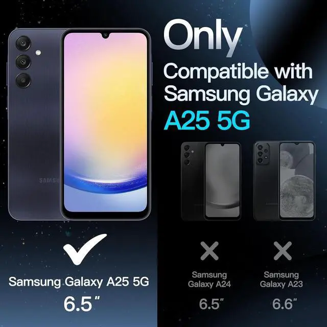 Alt view image 2 of 6 - Entronix Case Compatible with Galaxy A25 - [Hard Back] Clear Cover