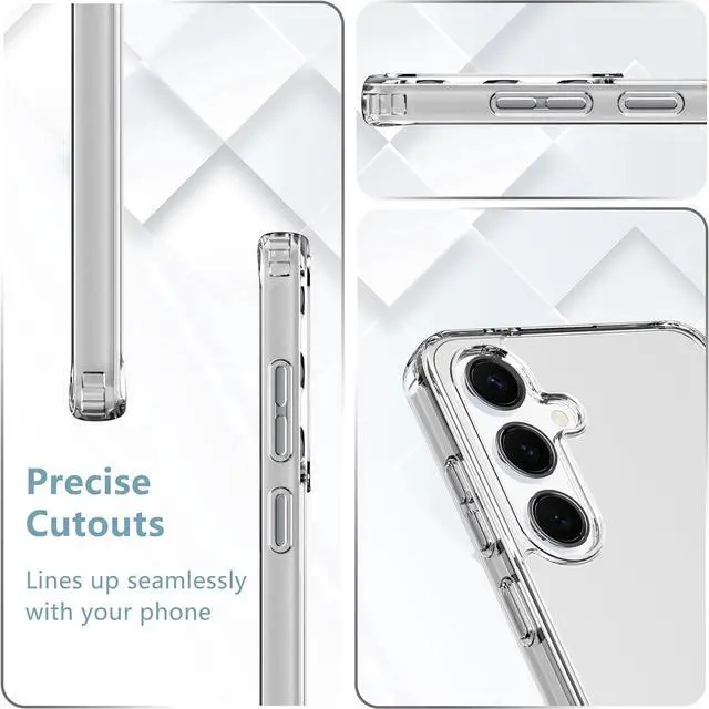 Alt view image 3 of 6 - Entronix Case Compatible with Galaxy A25 - [Hard Back] Clear Cover