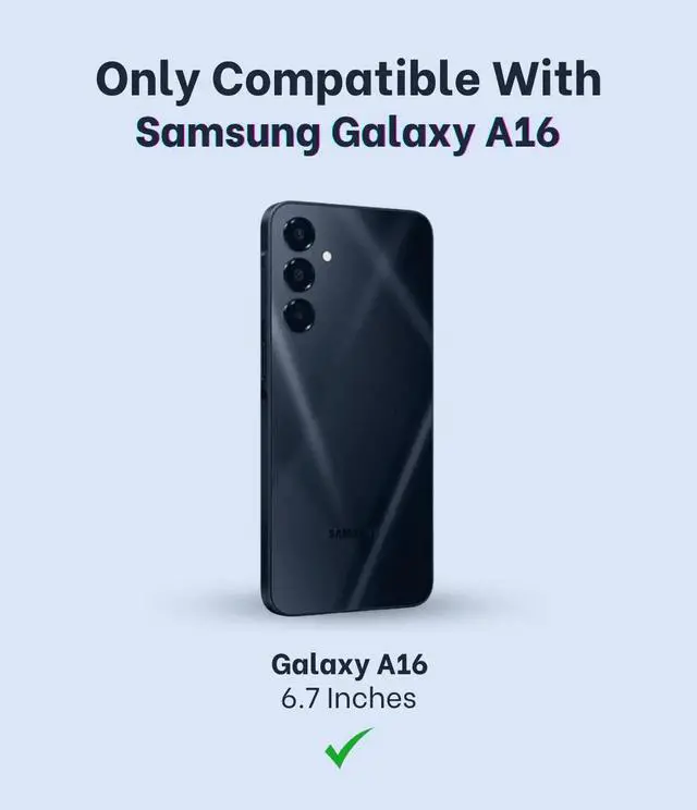 Alt view image 2 of 6 - Entronix Case Compatible with Galaxy A16 - [Hard Back] Clear Cover