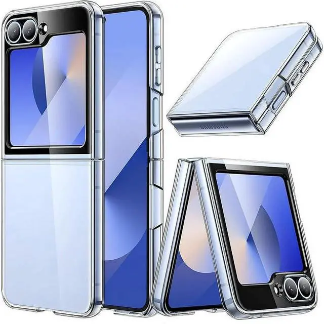 Main image of Entronix Case Compatible with Galaxy Z Flip 6 - [Hard Back] Clear Cover