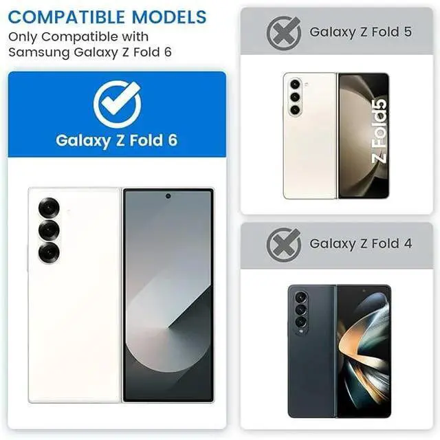 Alt view image 5 of 7 - Entronix Case Compatible with Galaxy Z Fold 6 - Dual-Layer Guard Gripstand