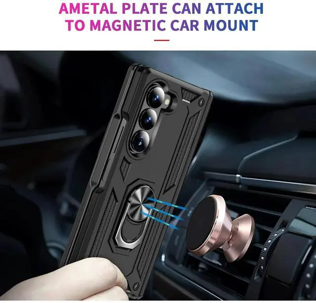 Alt view image 6 of 7 - Entronix Case Compatible with Galaxy Z Fold 6 - Dual-Layer Guard Gripstand
