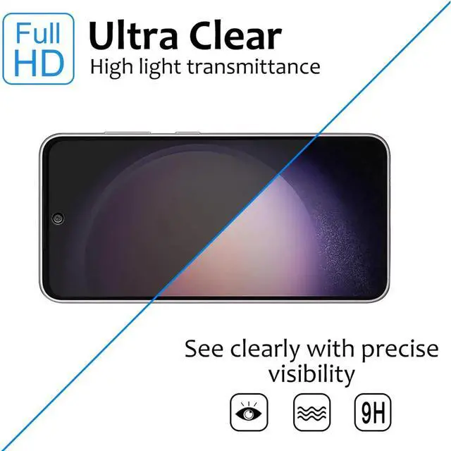 Alt view image 4 of 7 - Entronix Anti-Spy Privacy Screen Protector & Camera Lens Protector Compatible with Galaxy S25 Plus - 4 Piece Combo