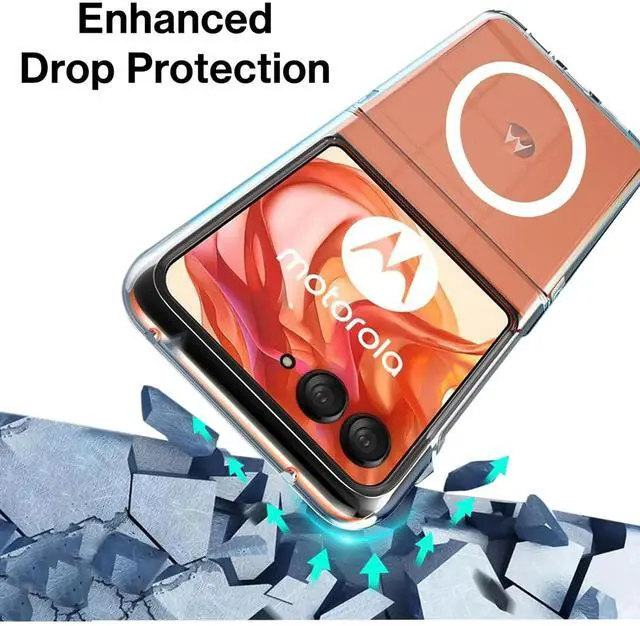 Alt view image 3 of 6 - Entronix [Magnetic] Case Compatible with Moto Razr 2024 - [Hard Back] Slim Clear