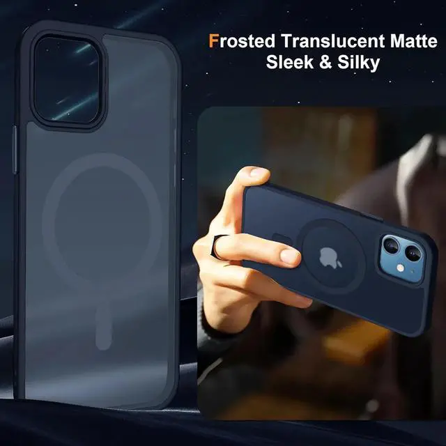 Alt view image 6 of 7 - Entronix Bundle Compatible with iPhone 11 - [Magnetic] Translucent Matte Case & 2 Clear Screen Protectors