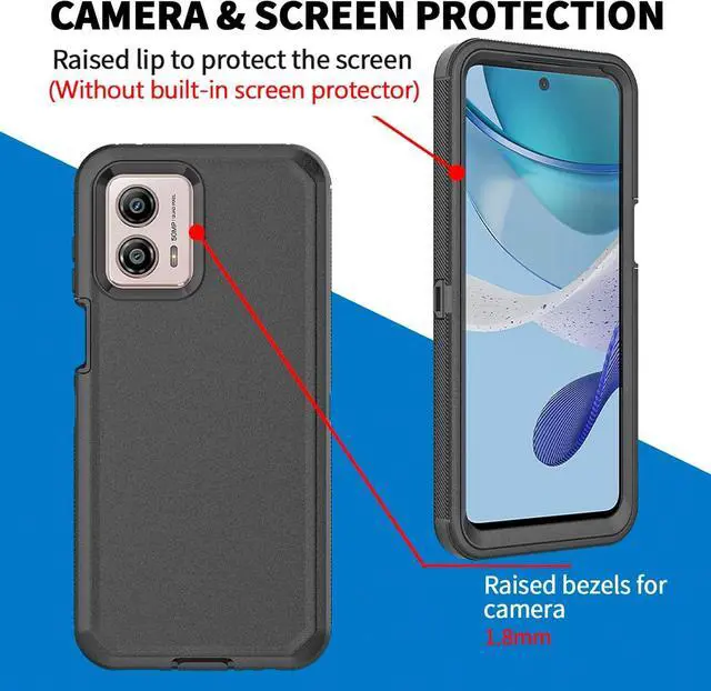 Alt view image 6 of 7 - Entronix Case Compatible with Moto G Pure - Triple-Layer Heavy Duty Protection
