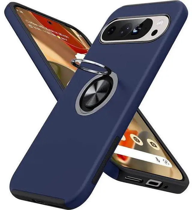 Alt view image 3 of 7 - Entronix Case Compatible with Pixel 9 Pro XL - 360º Circular Ring Gripstand