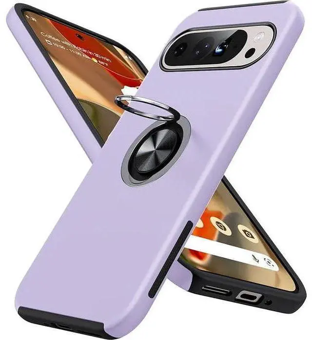 Alt view image 5 of 7 - Entronix Case Compatible with Pixel 9 Pro XL - 360º Circular Ring Gripstand