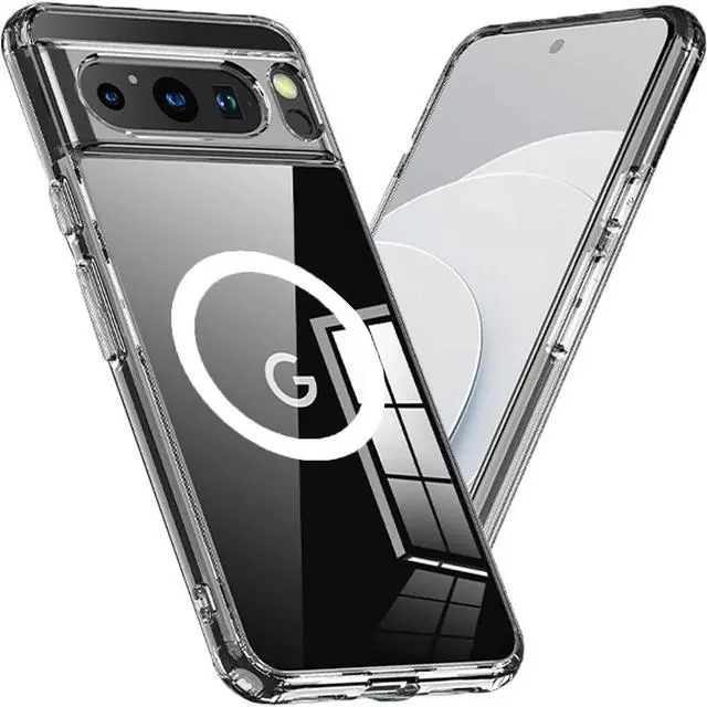 Main image of Entronix [Magnetic] Case Compatible with Pixel 9 Pro XL - [Hard Back] Slim Clear