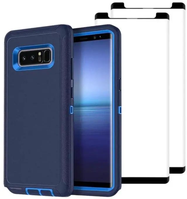 Main image of Entronix Bundle Compatible with Galaxy Note 9 - Heavy Duty Case & 2 Clear Screen Protectors