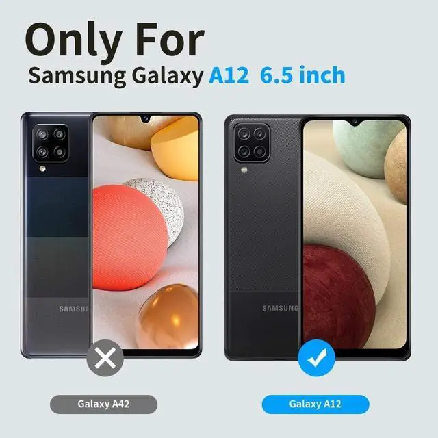 Alt view image 4 of 7 - Entronix Case Compatible with Galaxy A12 - Triple-Layer Heavy Duty Protection